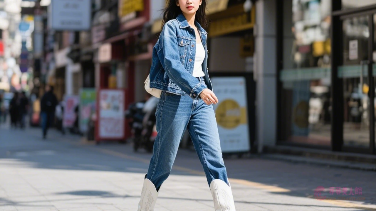 牛仔褲搭配示範