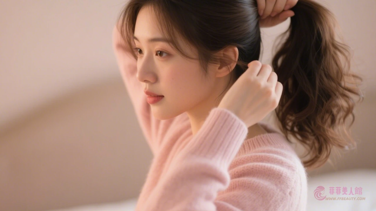 半扎髮花苞頭教學|手殘也會!瀏海編髮混搭髮型步驟解析 - 菲菲美人館