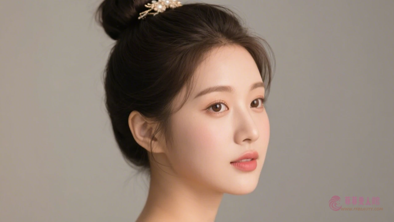 【韓系瘦臉丸子頭教學】輕鬆打造小臉視覺,甜美減齡髮型圖解步驟 - 菲菲美人館