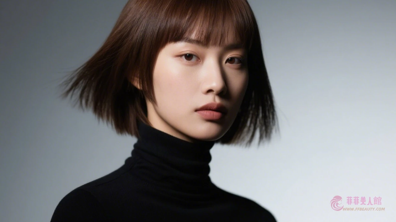 斜瀏海時尚寫真