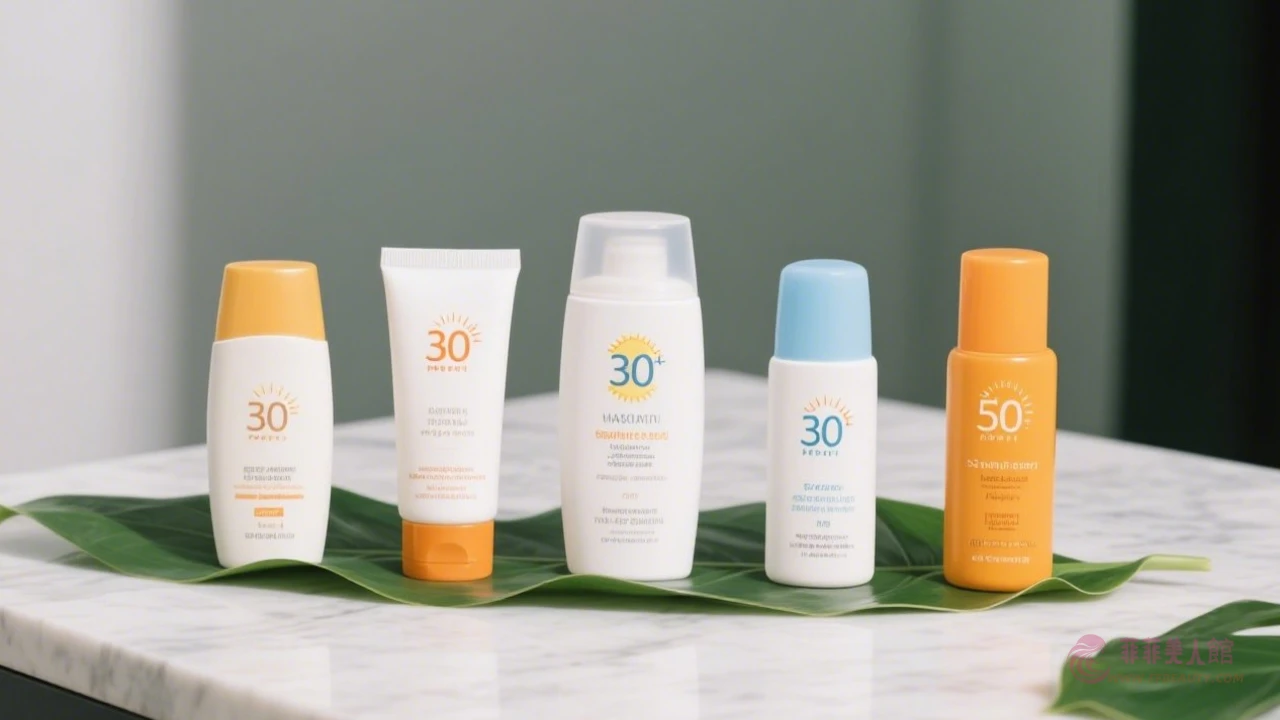 防曬乳集合示意