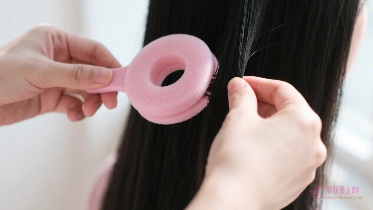 使用盤髮器示意圖