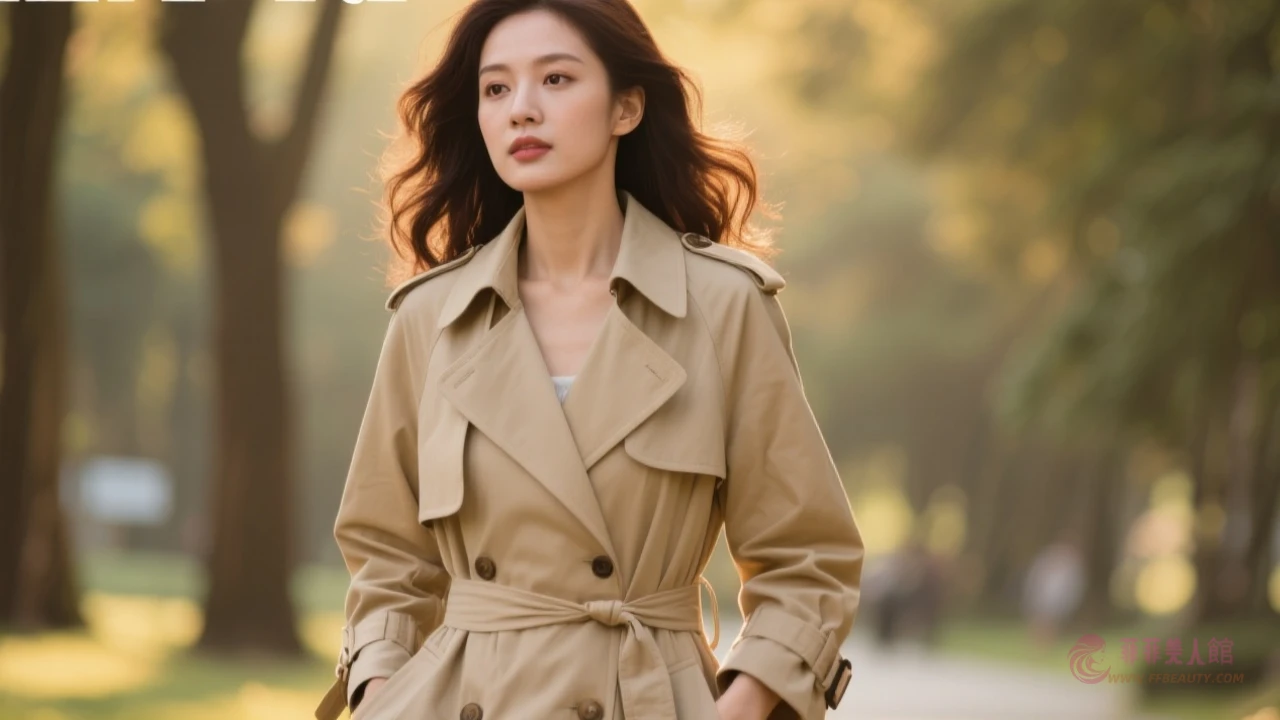 中分長捲髮示範