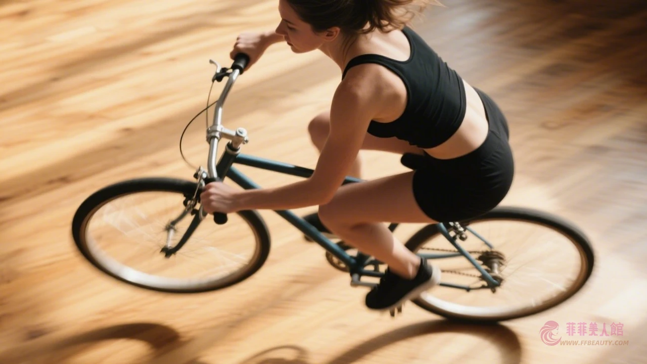 空中自行車示範