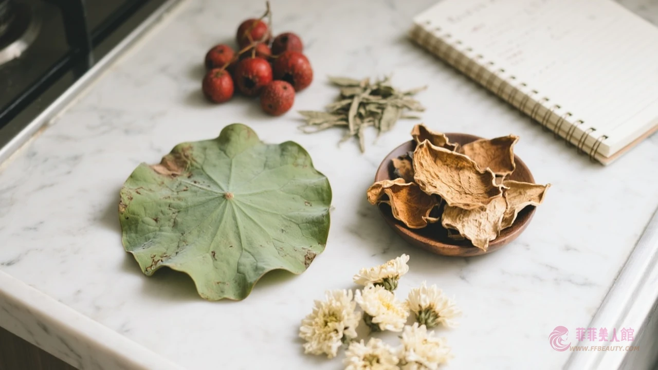 複方草本茶飲擺拍