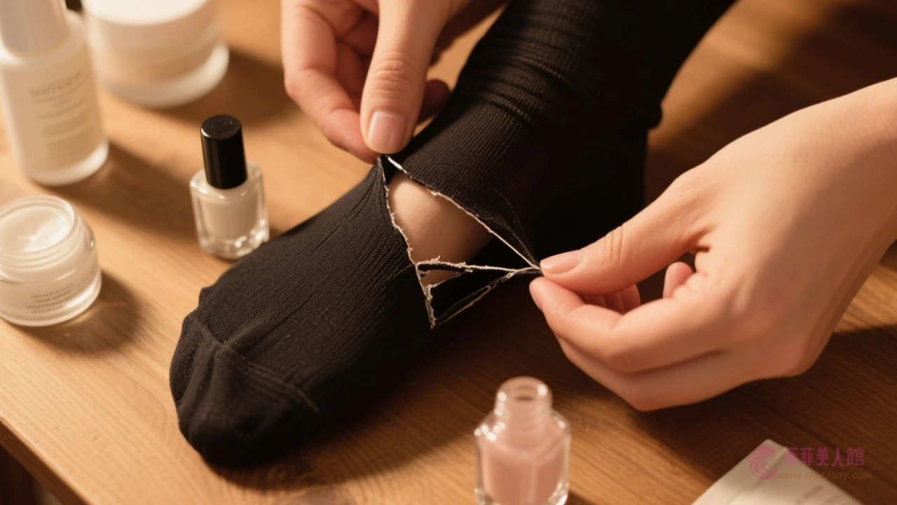 絲襪急救示意圖