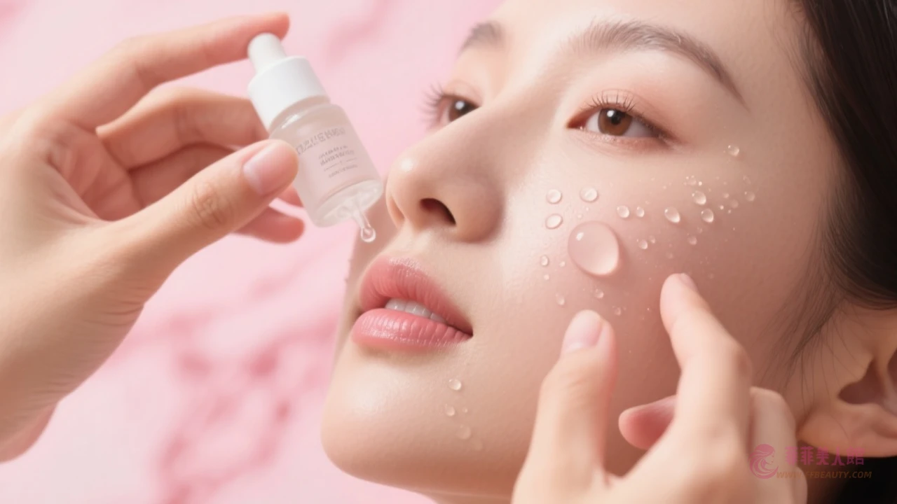 保濕護膚步驟示意