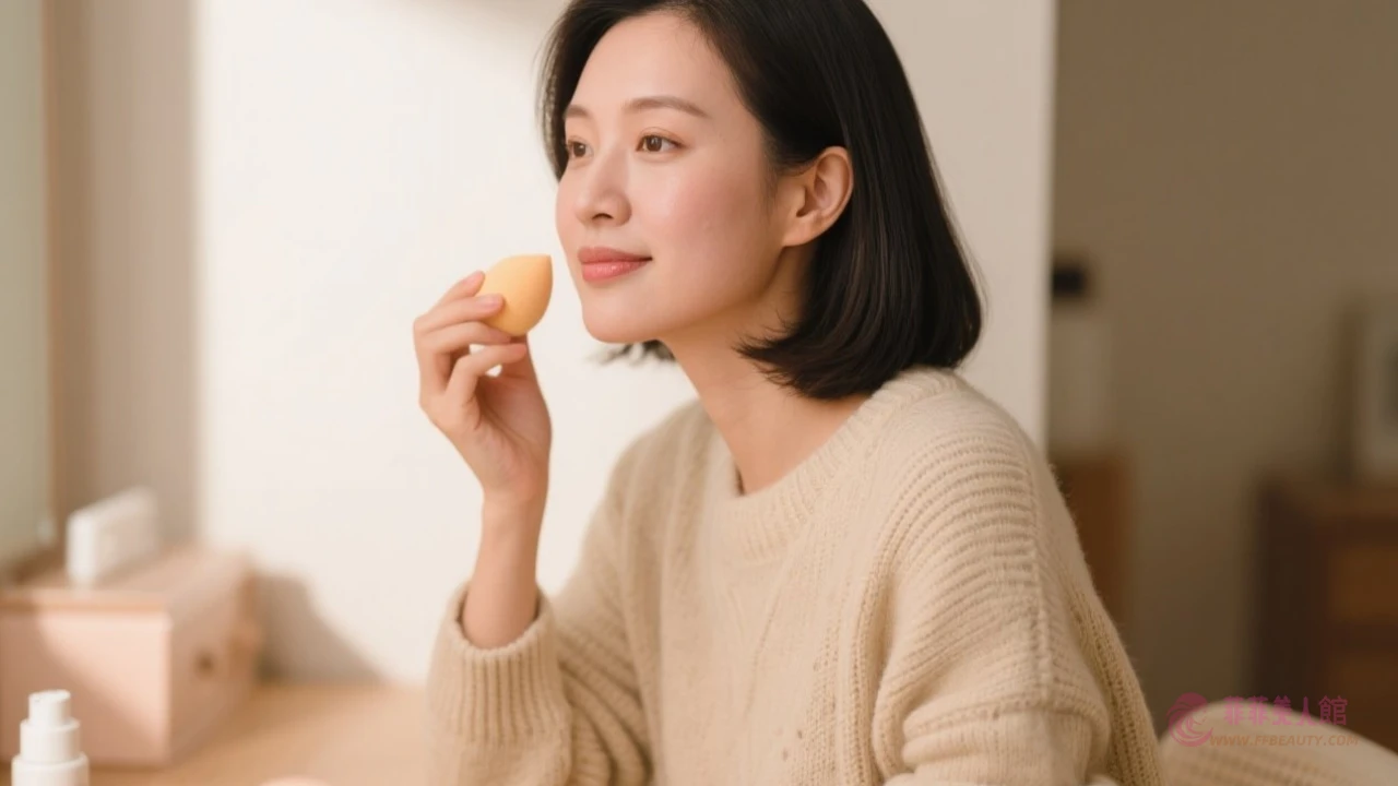 熟齡妝容教學!三步驟打造輕透底妝×斑點遮瑕×立體唇彩技巧 - 菲菲美人館