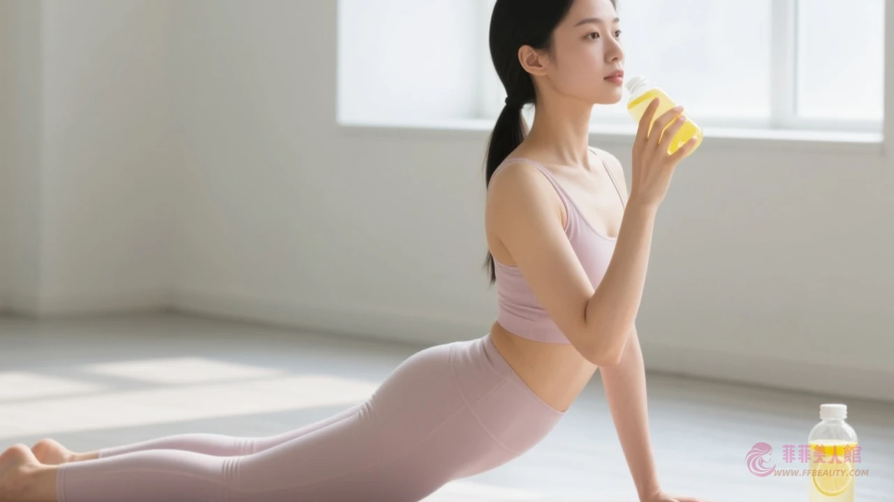 運動搭配飲用示意