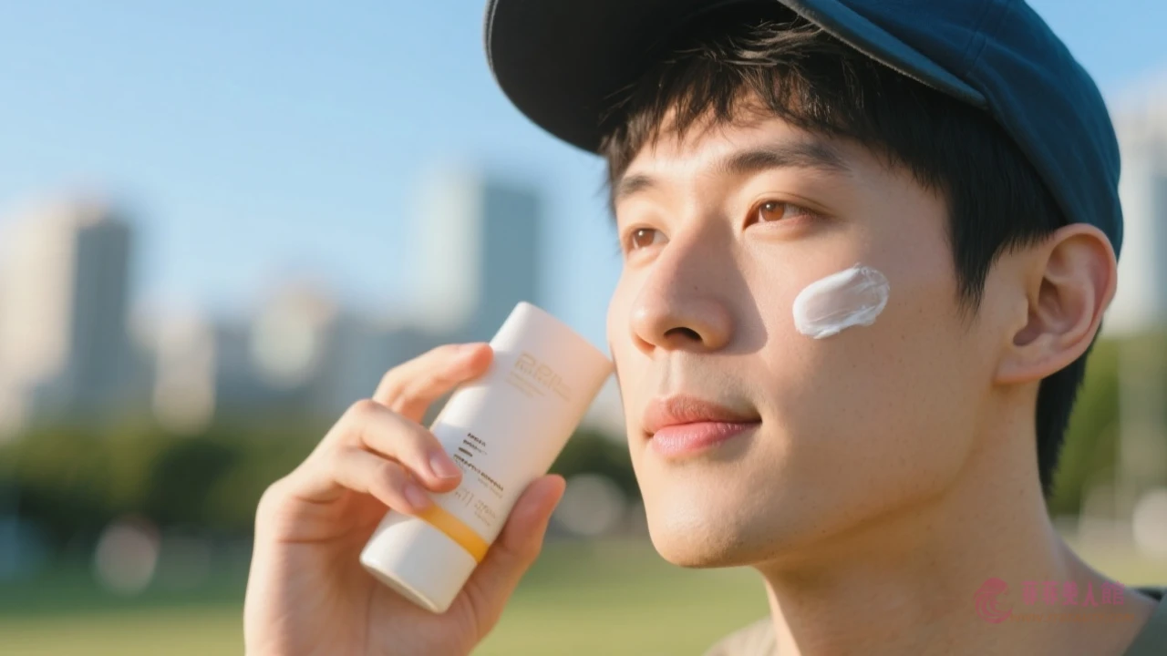 防曬步驟示意圖