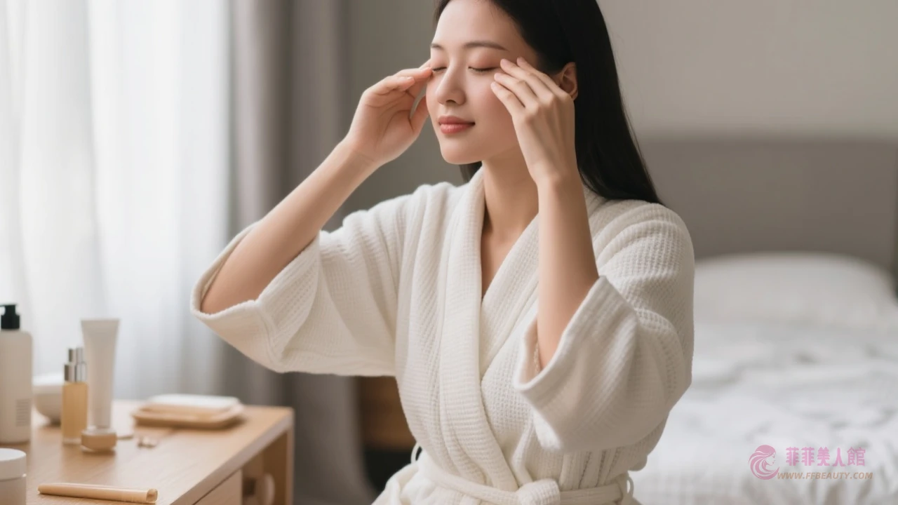 眼部按摩示意圖