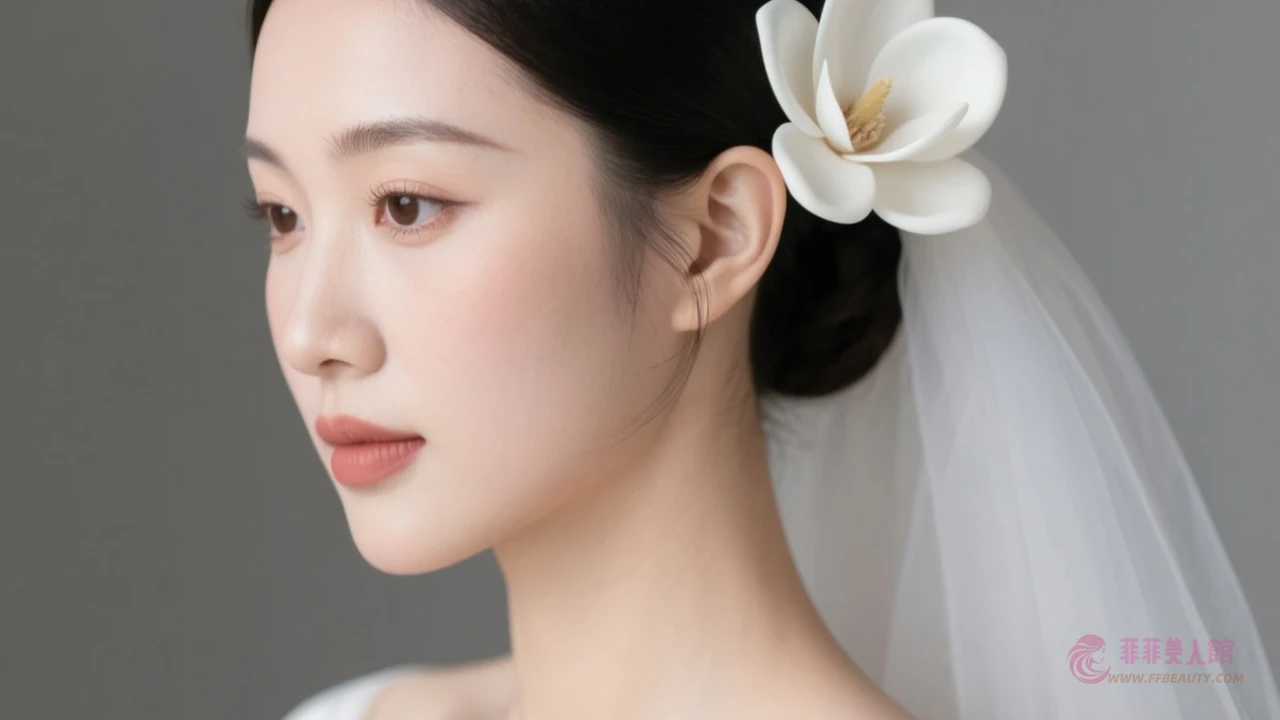 婚禮低盤髮示意圖