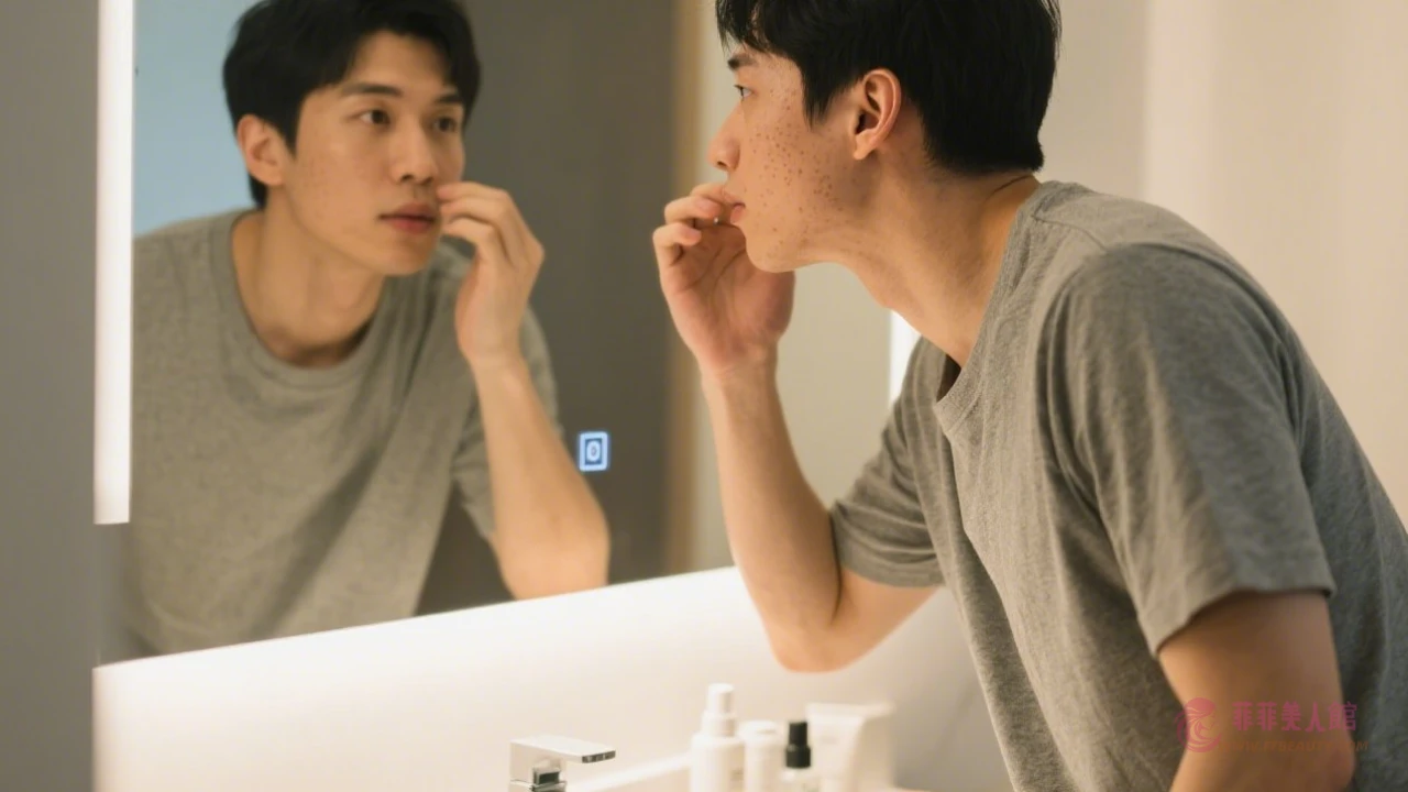 男性護膚示意圖