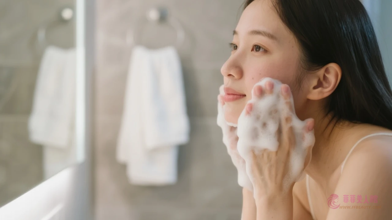 溫和洗臉示意圖