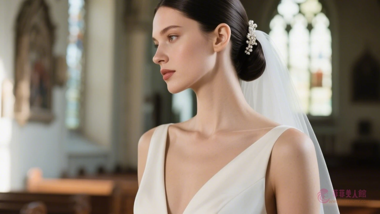 極簡低包頭示意