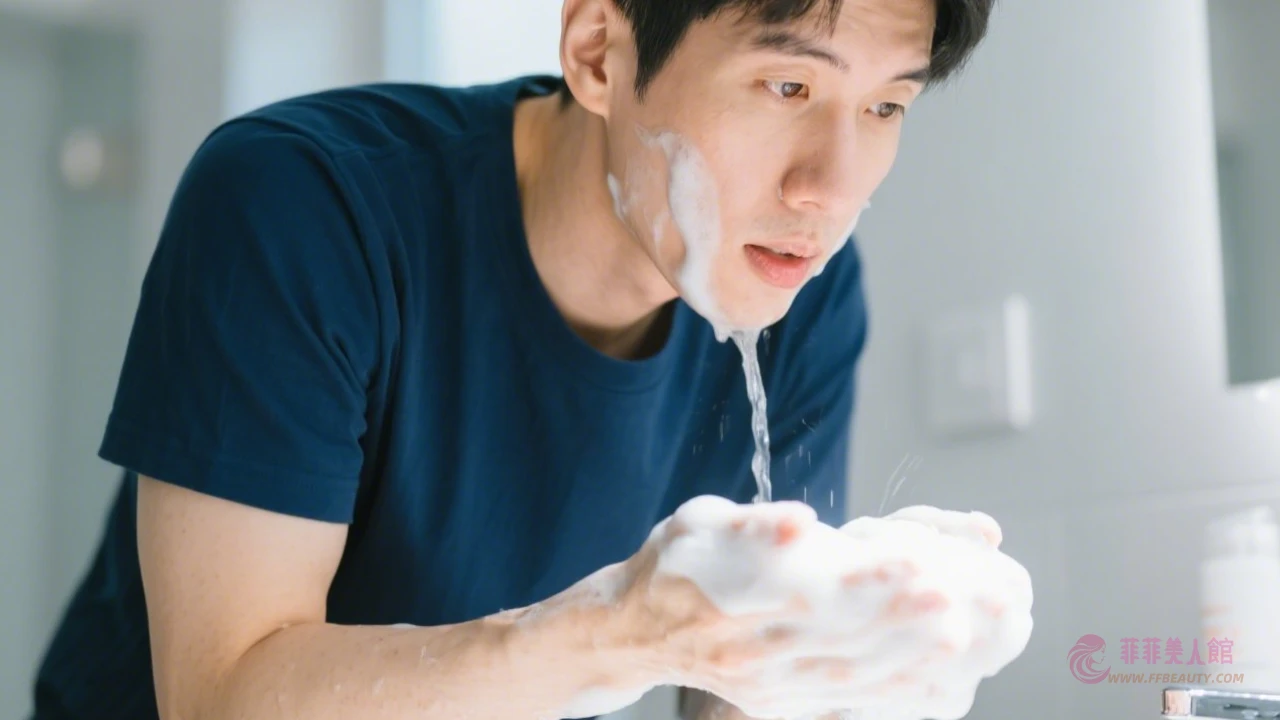 男士潔顏示範