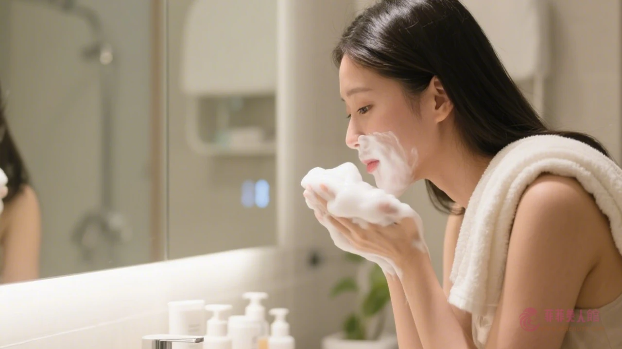 溫和洗臉示意圖