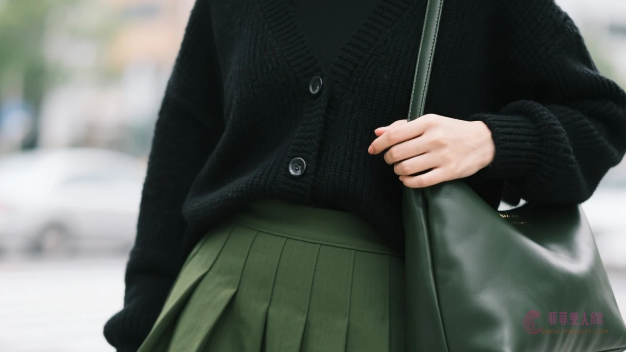 森林系綠裙穿搭