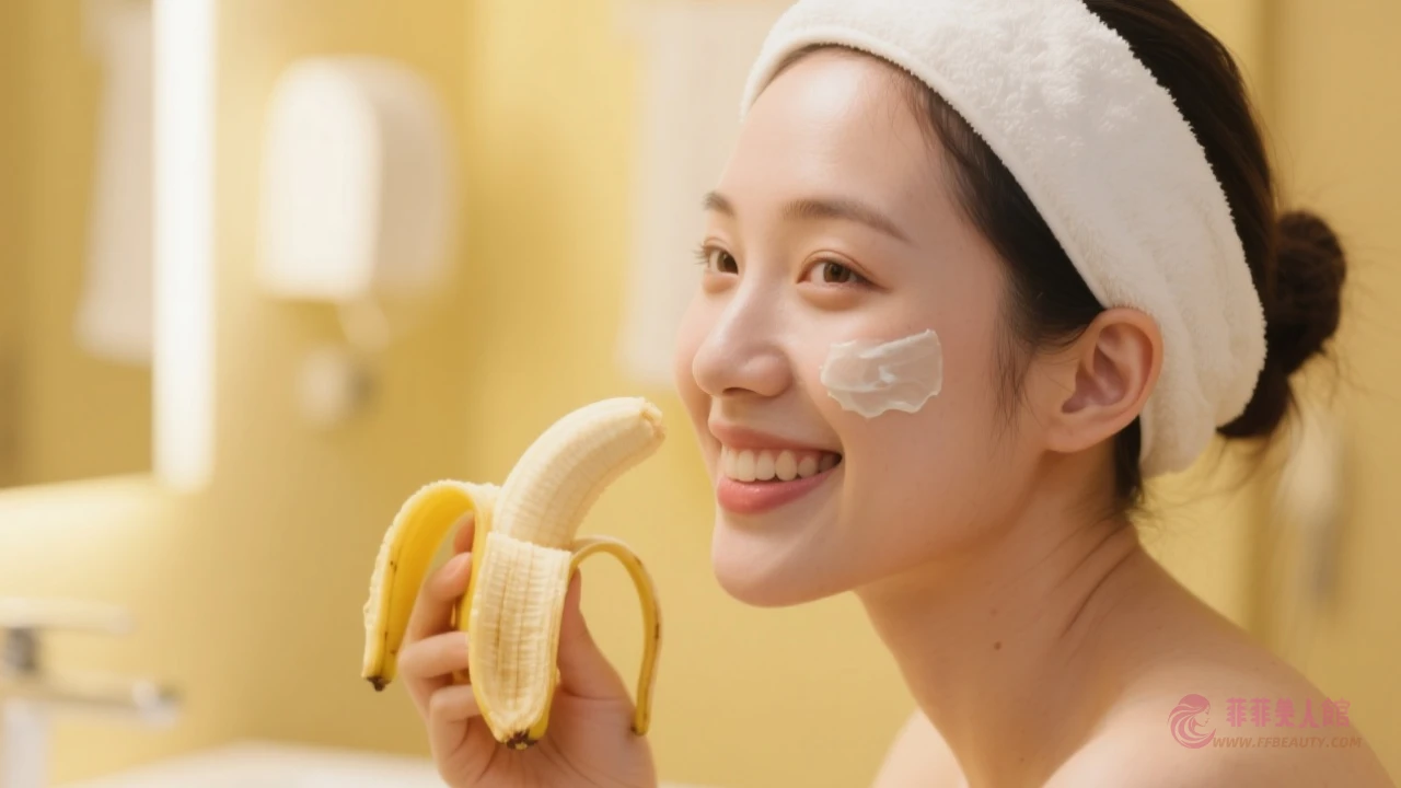 香蕉面膜應用示範
