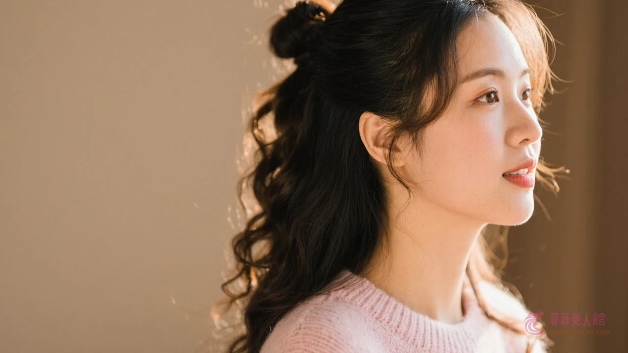 長臉女孩必學！簡易慵懶盤髮教學，瞬間修飾臉型展現溫柔氣質 - 菲菲美人館