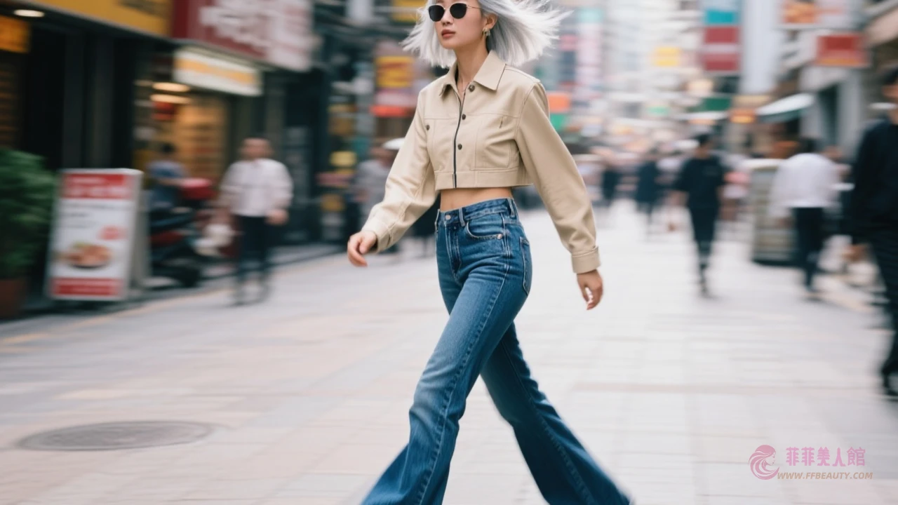 牛仔褲混搭示範
