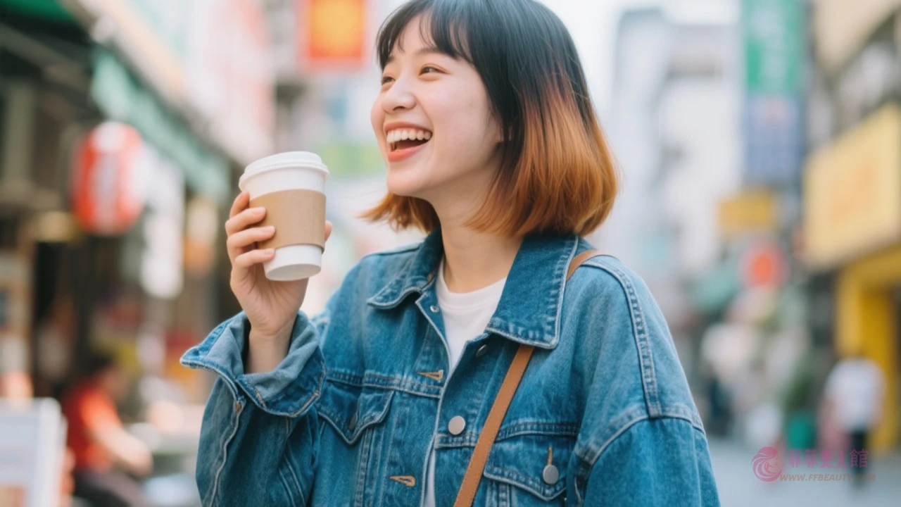 斜瀏海梯型短捲髮