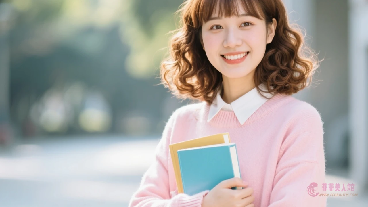 齊瀏海螺旋短捲髮