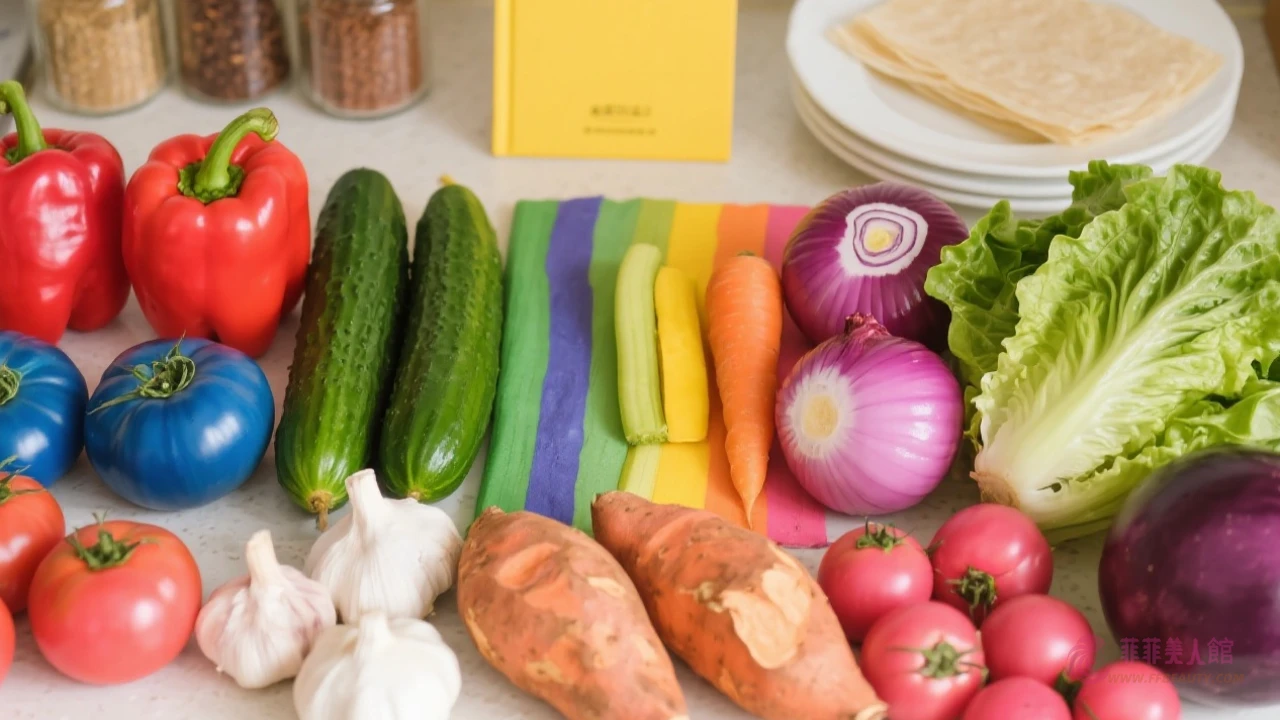 蔬菜美白對比