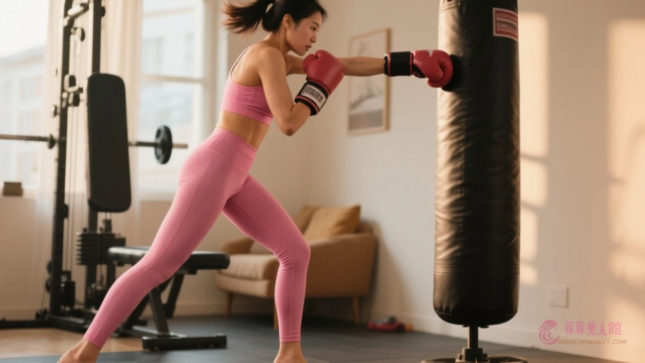 泰拳擺拳動作示意