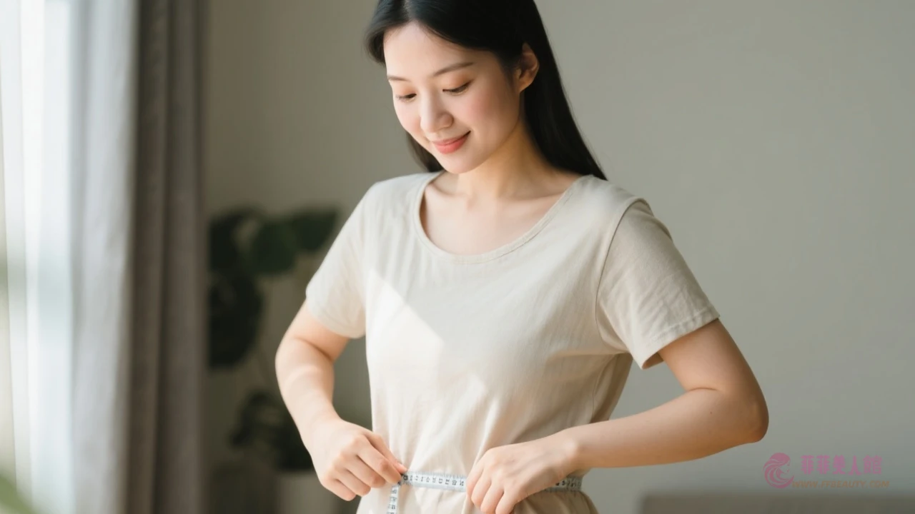 中年女性量腰圍