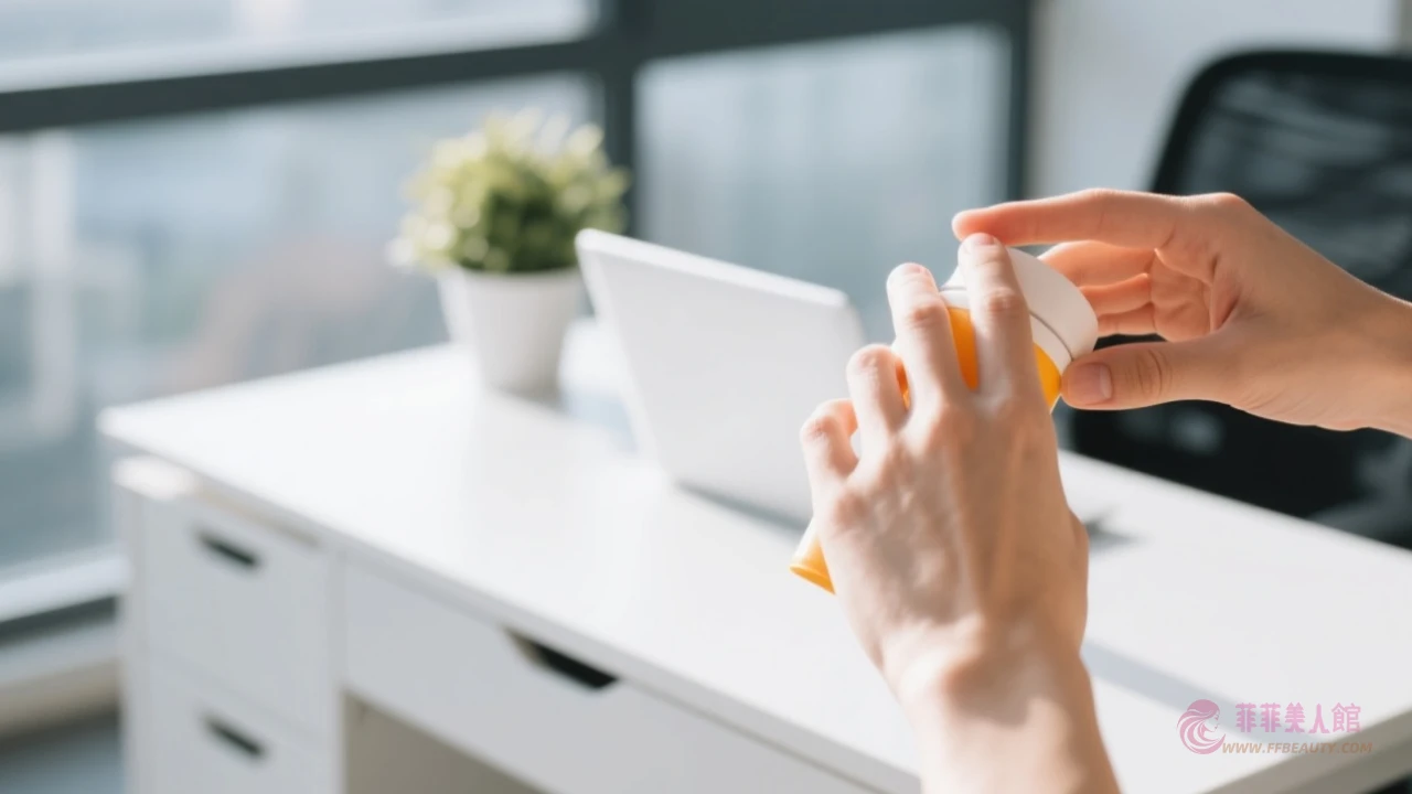 辦公室擦防曬動作